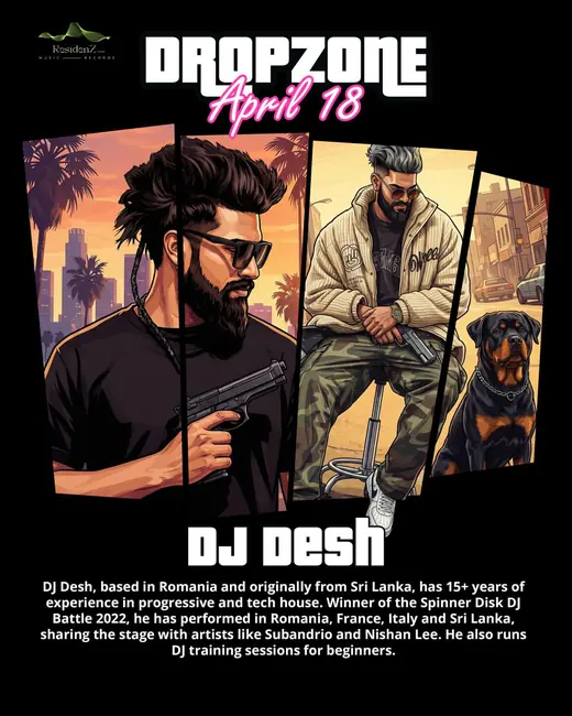 Flyer for Dropzone · DJ Desh
