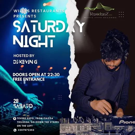 Flyer for Saturday Night